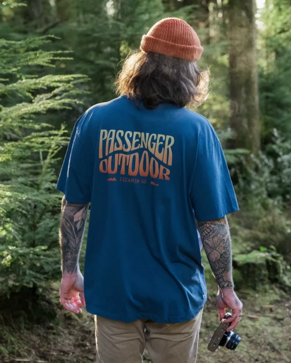 Best Passenger Yuca Recycled Relaxed Fit T-Shirt Dark Denim